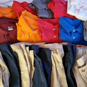 Polos and khaki  lot